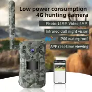 14MP 4G SIM Solar Hunting Trail Camera - Waterproof, Night Vision