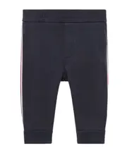 Moncler Enfant Logo Patch Track Pants 1218M,24M night blue
