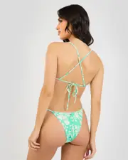 [Rip Curl] Rip Curl Women's Sun To Sea Skimpy Bikini Bottom in Aqua Blue Size Small S Aqua Blue