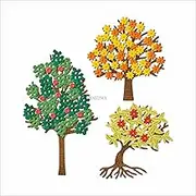 Maple Tree Apple Tree Metal Cutting Dies for Card Making, Paper Embossing Die-Cuts Kit Storage Pockets Supplies, Scrapbooking Stencils
