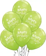 PMU 11 Inches Round Birthday Latex Balloons