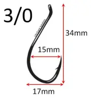 ** FREE SHIPPING ** Bulk 50x ~ 1000x, 3/0 Octopus Beak Suicide Fishing Hooks
