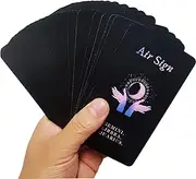 Han Yu Bowen Love Oracle Cards,Tarot Cards for Beginners Twin Flame Tarot Cards,Oracle Cards Decks with Meanings on Them Soulmate to Romantic Relationships(Black (2.75“ × 4.72")