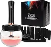 RAZURE Makeup Brush Cleaner Dryer,Super-Fast Electric Brush Cleaner Machine Automatic Brush Cleaner Spinner Makeup Brush Tools,Travel Portable Automatic Brushes Cleaner Cleanser Machine (Black)