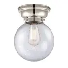 Innovations 204-8-LED Large Beacon 1-Lt Flush, P NKL/Seed - 623-1F-PN-G204-8-LED
