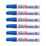 Artline 400 Permanent Paint Marker 2.3mm Bullet Nib (Blue) [12 Pack]