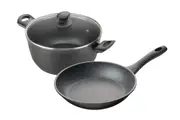 Pyrostone 2pc Cookware Set Fry Pan 26cm & Casserole 26cm