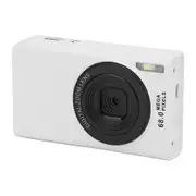 4K Vlogging Camera, Professional Digital Camera with 2.4 Inch Screen and Builtin 68MP Fill Light for Photography, White