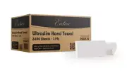 Entice Ultraslim Hand Towel 1 Ply White Paper Towels Bulk 2400 Sheets x 16 Packs