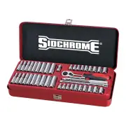 Sidchrome SCMT12130 - Socket Set 1/4 Drive 43 Piece AF/M