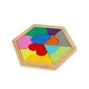 3PCS Wooden Board Puzzle Kids Educational Math Tangram Jigsaw Puzzle Toy Puzzles Game Toys for Adults Children