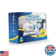 Simple Deluxe Vacuum Storage Bags (Jumbo 8 Pack) 80% Space Saver Bags with Tr