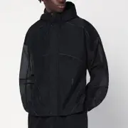 [Purple Mountain Observatory] Ripstop Mesh zip-up black jacket XL Black