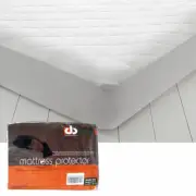 Lightly Quilted Cotton Top Mattress Protector Single 36cm Wall
