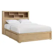 Canton Bed 4 Drawers With Bookcase