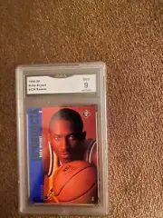 kobe bryant rookie card sp #134 graded 9 mint 5 nba titles