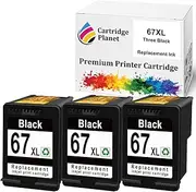 Cartridge Planet 3 Black Compatible Ink for HP 67XL 3YM57AA for HP Deskjet 2330 2332 2700 2720 2721 2722 2723 4100 4120 4121 4122 4123 HP Envy 6020 6030 6032 6034 Pro 6420 Pro 6430
