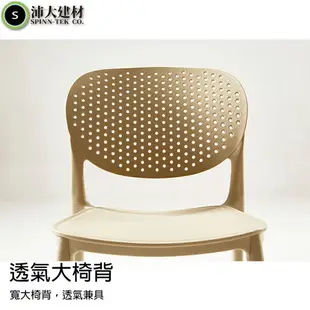 北歐INS網紅椅 簡約餐椅 北歐餐椅 靠背椅 升級透氣款 可堆疊 一體成型 餐椅 書桌椅 戶外椅 設計椅 辦公椅【U54】