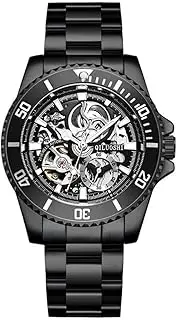 [DAXIAOYU] Men's Watch Fully Automatic Mechanical Watch Hollow Fashion Waterproof Student Male Watch Water Ghost Series Tourbillon Clock