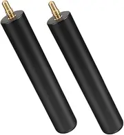 2Pcs Cue Extension Rods for Billiards Durable Pool Cue Lengthening Stick with Spiral End for Enhanced Grip and Fit