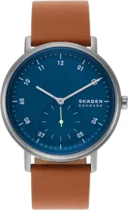 Skagen Watch KUPPEL Two-Hand Sub-Second SKW6888 Men's Brown