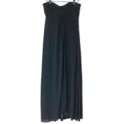 NWT Coast Black Strapless Evening Gown Size 8 Prom Long Built-in Bra Sweetheart