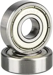 DSJATPX 10PCS 6000ZZ Bearing ABEC-1 ABEC-3 ABEC-5 10x26x8mm Deep Groove 6000 ZZ Ball Bearings 6000Z 80100 Z 6000z Bearing(ABEC 5)