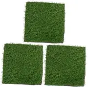 3Pcs Chicken Nesting Mats Durable Artificial Grass Cushions for Chicken Coop Nest Box Pads for Laying Eggs Comfortable Nesting