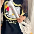 Diagonal Cute Duck Crossbody Bag Zipper Shoulder Bags Big Goose Bag Streetwear