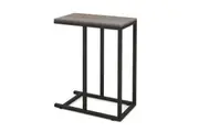 Costway 64cm High C-Shaped End Table Side Table Bedside Table Metal Frame Living Room