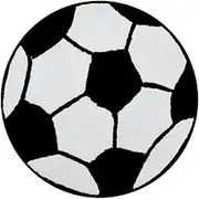 Kids Rug Basketball Round Rug Rugs for Bedroom Washable Rug Basketball Rug Basketball Room Decor Carpet Floor Chair Mat for Kids Rooms Basketball Room Decor (Football,60 * 60cm)