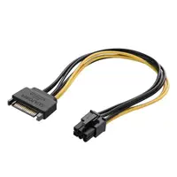 在飛比找蝦皮購物優惠-新到貨 20cm Sata 15 針轉 6 針 PCI Ex