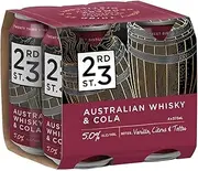 23rd Street Distillery Australian Whisky and Cola 5% 375 ml x 4 Cans