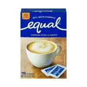 Equal Sweetener Zero Calorie Original Taste Sugar Substitute 100 ct Pack of 24