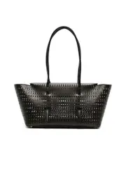 Alaïa Smooth Grain Perforated Shopper