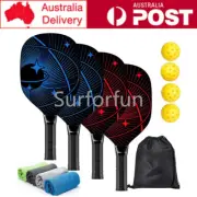 Wooden Pickleball Paddles Non-Slip Pickleball Racket With 4 Balls Towels Set