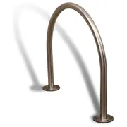 Bike Rack Hoop - Surface Mount - Stainless Steel