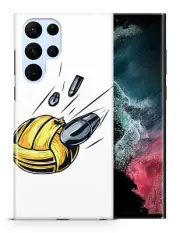 CASE COVER FOR SAMSUNG GALAXY|NETBALL SPORTS WITH BULLETS