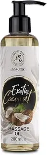 Massage Oil Coconut 200ml - Body oil with Coconut - Jojoba - Almond - Grapeseed - Peach Kernel Oils - Aromatherapy Oil - Relax Oil - Good Sleep Oil - Calming Oil
