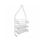 Barelli Large White Bathroom Shower Caddy