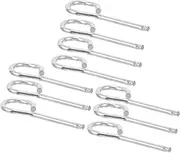 Alipis 10Pcs Fire Extinguisher Safety Lock Pins Durable Iron Pull Pins for Secure Fire Equipment Prevent Accidental Triggering Compatible with Various Extinguishers Reliable Safety