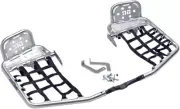 DG Performance Silver/Black Heel Guard Aluminum ATV Nerf Bars w/ Web 607-6130