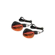 MARKER LIGHTS, CMPCT, FLEX. STEM, BLK (D/F) AMBER, SHORT STEM
