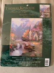 Thomas Kinkade Counted Cross Stitch Kit Mountain Chapel 51113 New