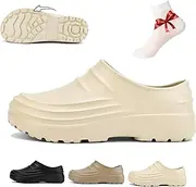 [LUGEZLRJ] Armadillo Chef Shoes for Men 2025 Newly Slip Resistant, Soft Outdoor Beach Vacation Sandals,Ideal Work Shoes for Kitchens(Beige,7)