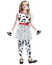 Children Dalmation Dress Girls Costume