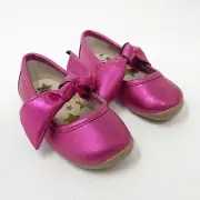Livie & Luca Baby Size 5 Halley ballet flat Magenta Luster Shimmer