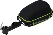 Bicycle Storage Bag for Rear Rack Use with Large Capacity, Black Green