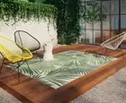NEW ABBY RUG SEASIDE Ivory Green Outdoor Indoor Modern Large Carpet FREE POST*