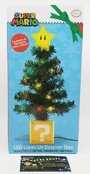 New Super Mario Bros. Super Star LED USB-Powered Light-Up Desktop Christmas Tree
